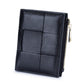 Women's Short Sheepskin Woven Fashion Folding Multifunctional Ladies Wallets