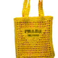 Bolso de moda grande con triángulo de paja bordado