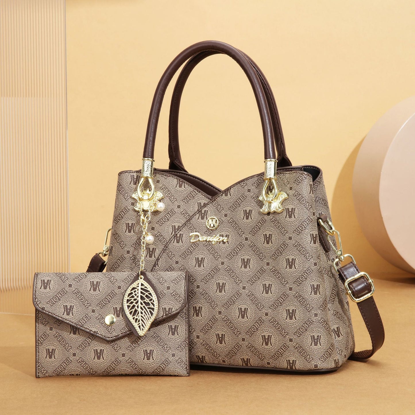 Women's High-grade Retro Large Capacity Printed Fashion Shoulder Bags