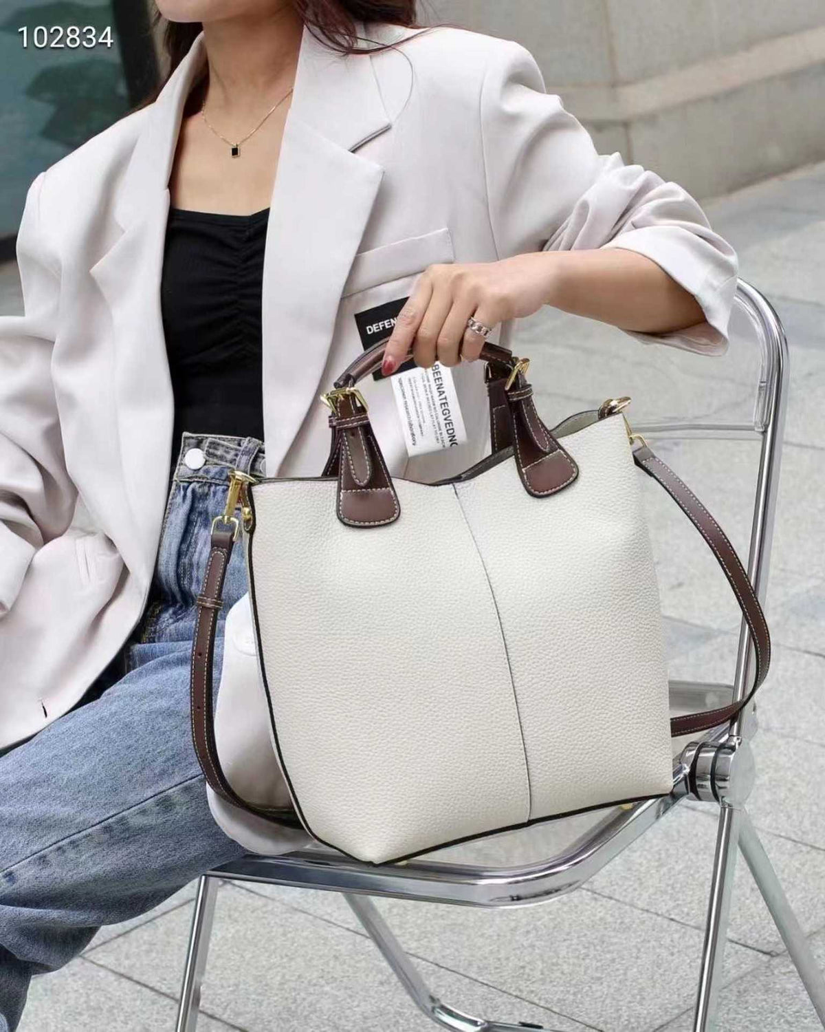 New Leather High-grade Large Capacity Portable Shoulder Bags