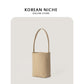 Niche Design Advanced Texture Soft Leather Litchi Pattern Shoulder Bags
