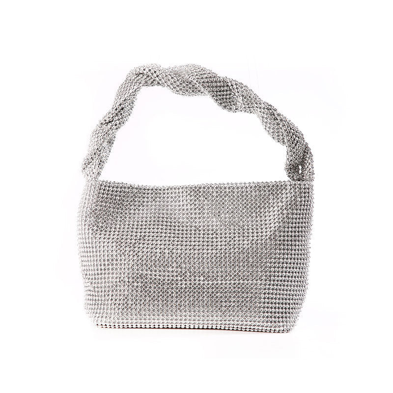 Dinner Handmade Knotted Rhinestone Banquet Full Shoulder Bags