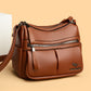Women's Summer City Simple Big Soft Leather Crossbody Bags