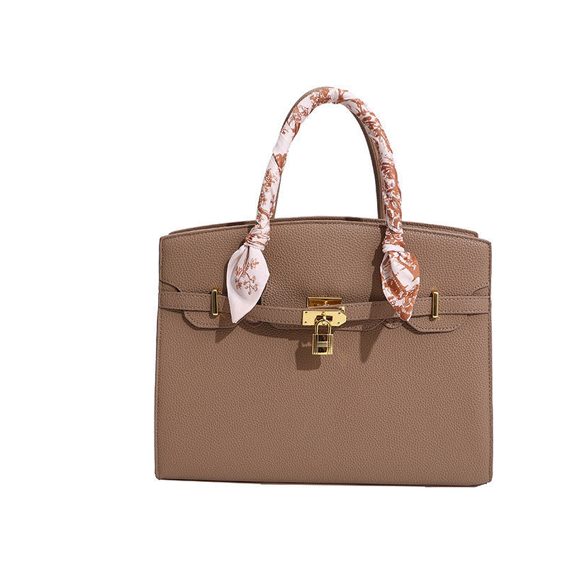 Women's Kelly Large Capacity Silk Scarf Popular Tote Bags