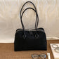 Women's Style Large Suede Frosted Vintage Boston Tote Bags