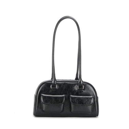 Women's Niche Stitching Dizzy Needle Bowling Boston Armpit Bags