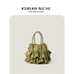 Women's Attractive Graceful Korean Pleated Ruffled Crossbody Bags
