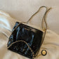 Women's South Wind Gold Party Pleated Versatile Bags