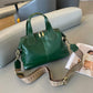 Women's Large Capacity Genuine Leather Dumpling Texture Vegetable Tanned Oil Handbags