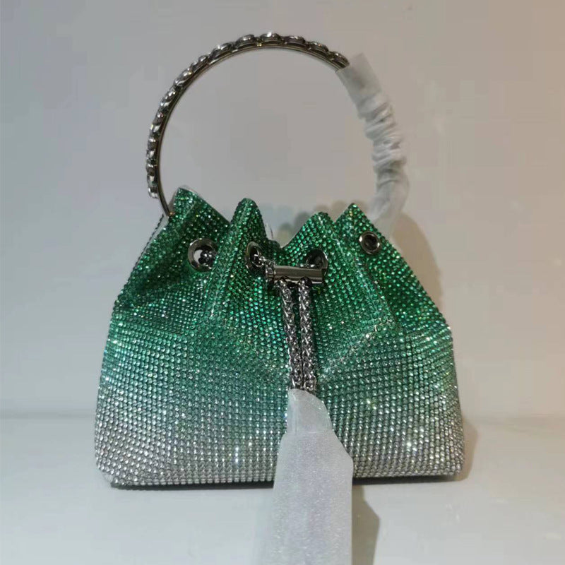 Women's Live Selection Fashion Rhinestone Over Diamond Shoulder Bags