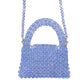 Women's Green Beaded Handmade Summer Woven Portable Crossbody Bags