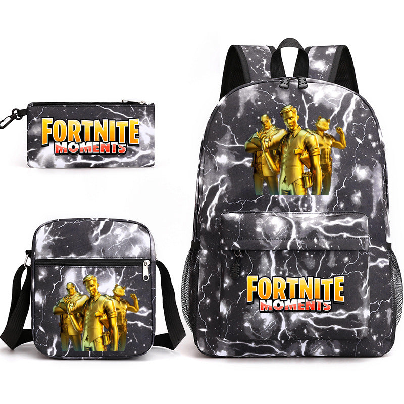 Durable Leo Massey Peripheral Printed Pencil Middle School Students' Schoolbags