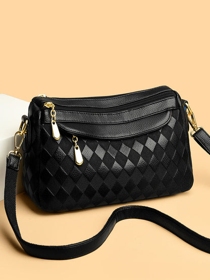 Women's Simple Mom Soft Texture Elegant Classic Shoulder Bags
