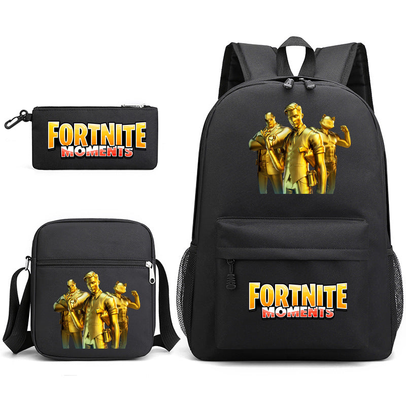 Durable Leo Massey Peripheral Printed Pencil Middle School Students' Schoolbags
