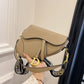Women's Palm Print Letter Underarm Saddle High Crossbody Bags