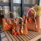 Genuine Leather Fashion Simple Large Capacity Portable Shoulder Bags