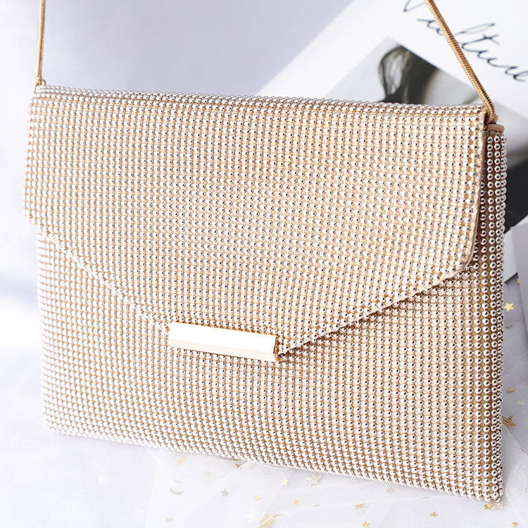 Women's Fashion Metal Banquet Black Aluminum Sheet Evening Bags