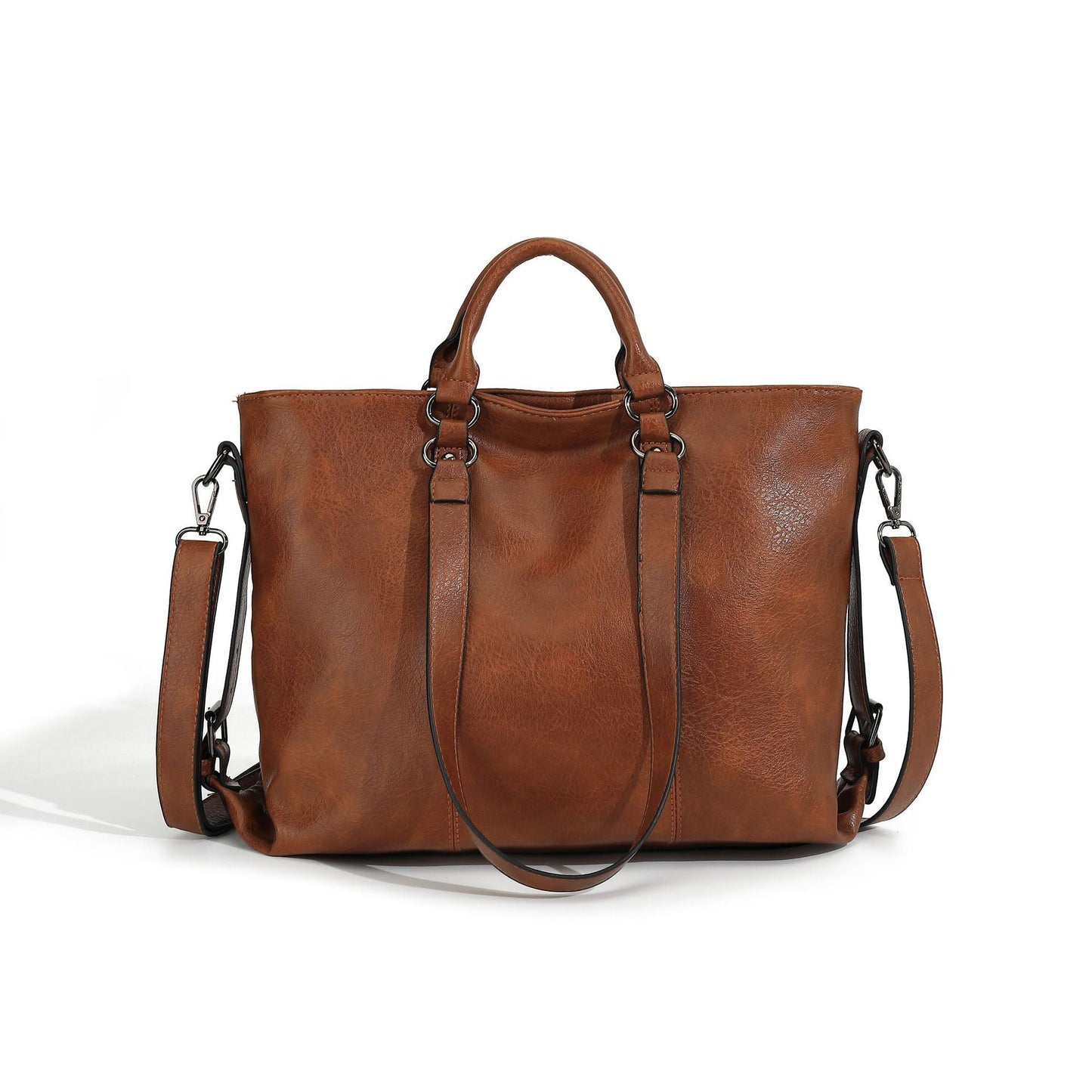 Women's Fashion Soft Leather Large Capacity Totes Handbags