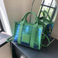 Ditch Hand-held Female Niche Sequins Contrast Tote Bags