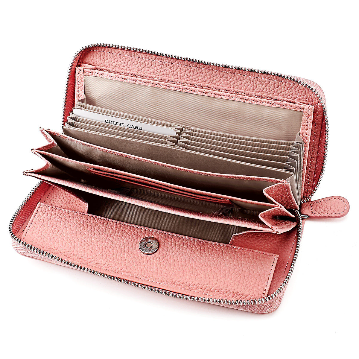 Women's Genuine Leather High-grade Large Capacity Long Ladies Wallets