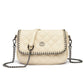 Spring Rhombus Embroidery Chain Soft Leather Shoulder Bags