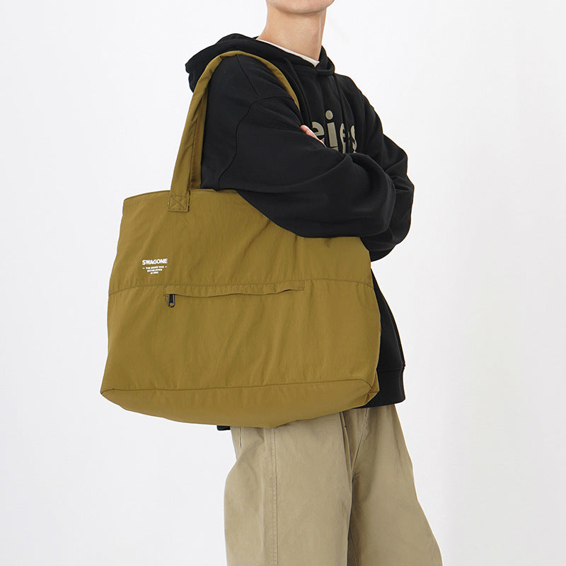Women's & Men's & Simple Waterproof Lightweight Large Capacity Storage Commuter Men's Shoulder Bags