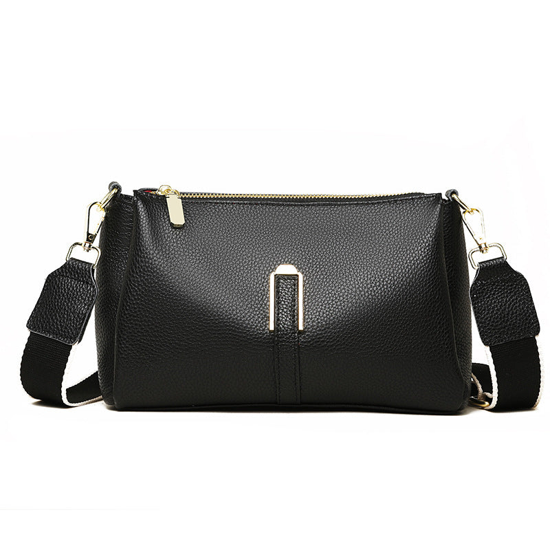 Women's Genuine Leather Fashion Large Capacity First Layer Cowhide High Crossbody Bags