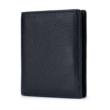 Genuine Leather Short First Layer Cowhide Simple Female Ladies Wallets