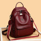Women's Kangaroo Large Capacity Mom Soft Leather Backpacks