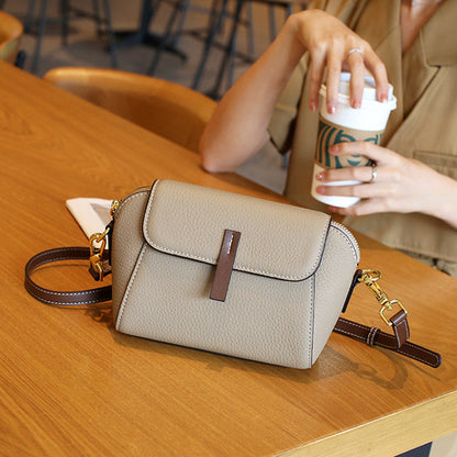 Women's Genuine Leather Shell Pouch Fashionable High-grade Crossbody Bags