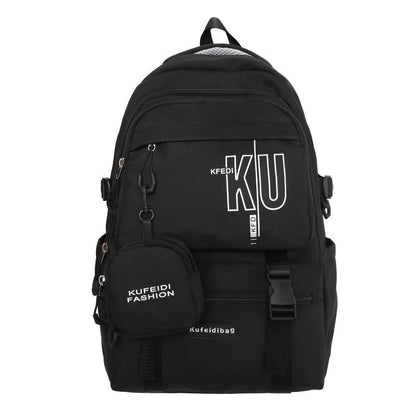 Large Capacity Solid Female Junior College Backpacks