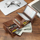 Men's Short Retro Style Genuine Leather First Men's Wallets
