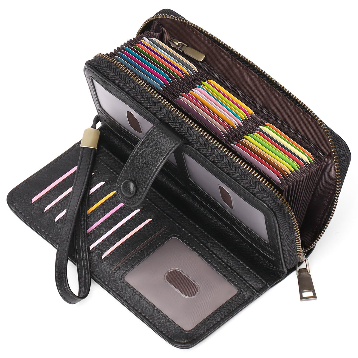 Women's Expanding Long Passport Multiple Slots Position Ladies Wallets