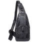 Men's Leather First Layer Trendy Large Capacity Men's Chest Bags