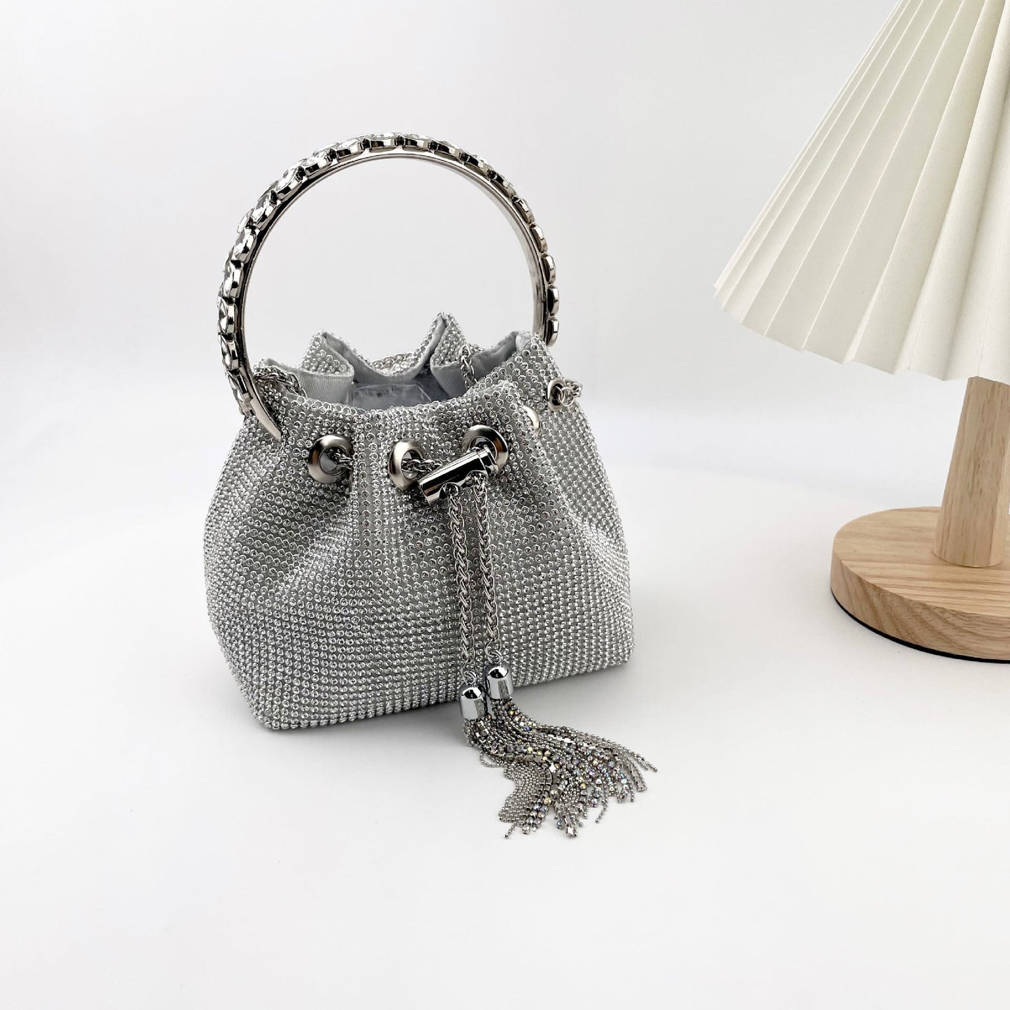 Summer Rhinestone Shiny Diamond Special Interest Light Handbags