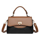 Women's Fashion Contrast Color Trendy Large Capacity Handbags