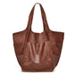 Women's Retro Simple Big Soft Leather Large Handbags