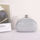 Light Luxury Double-sided Rhinestone Semicircle Clutch Party Wedding Banquet Evening Bags