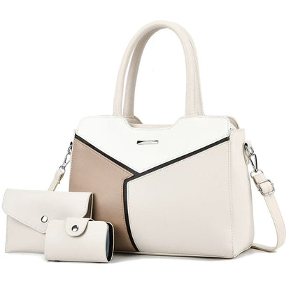 Women's Color Matching Fashion Commuter Trendy Portable Handbags