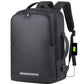 Men's Waterproof Charging Reflective Expansion Business Contrast Backpacks