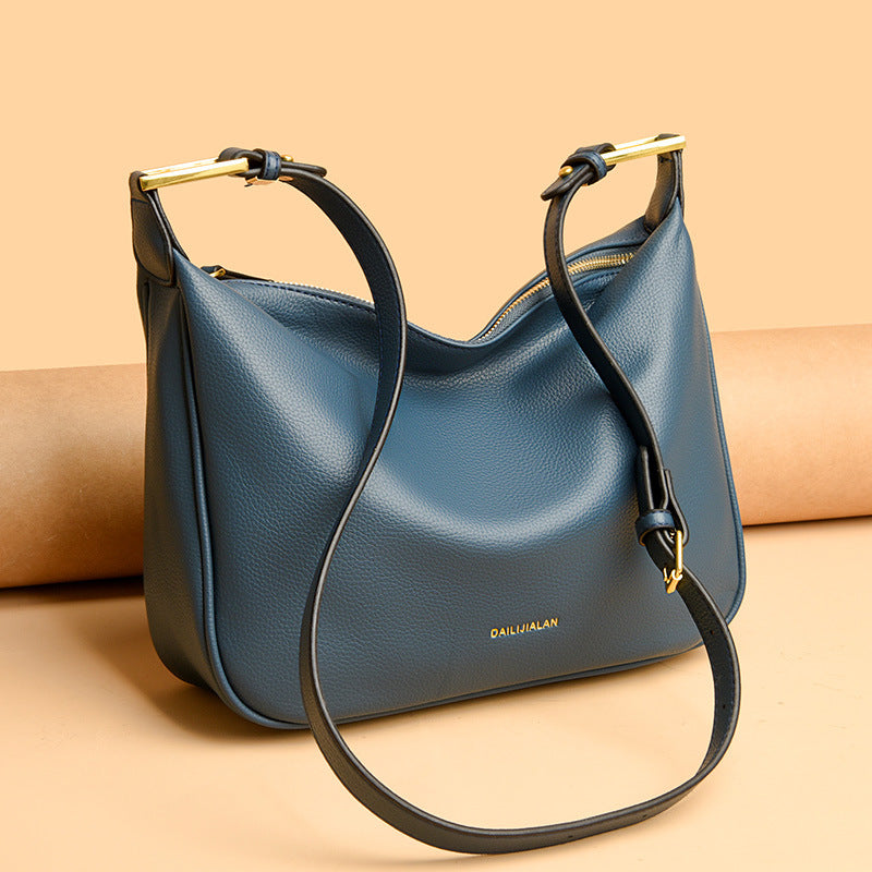 Stylish Simple Versatile Female Commuter Large Capacity Armpit Bags