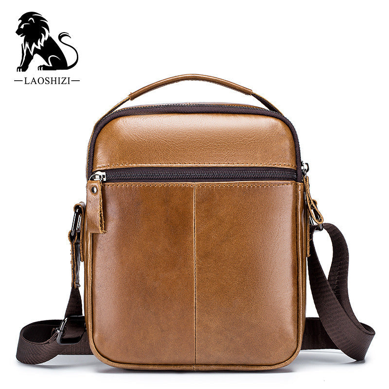 Men's Cowhide Genuine Leather Fashion Large Capacity Men's Shoulder Bags