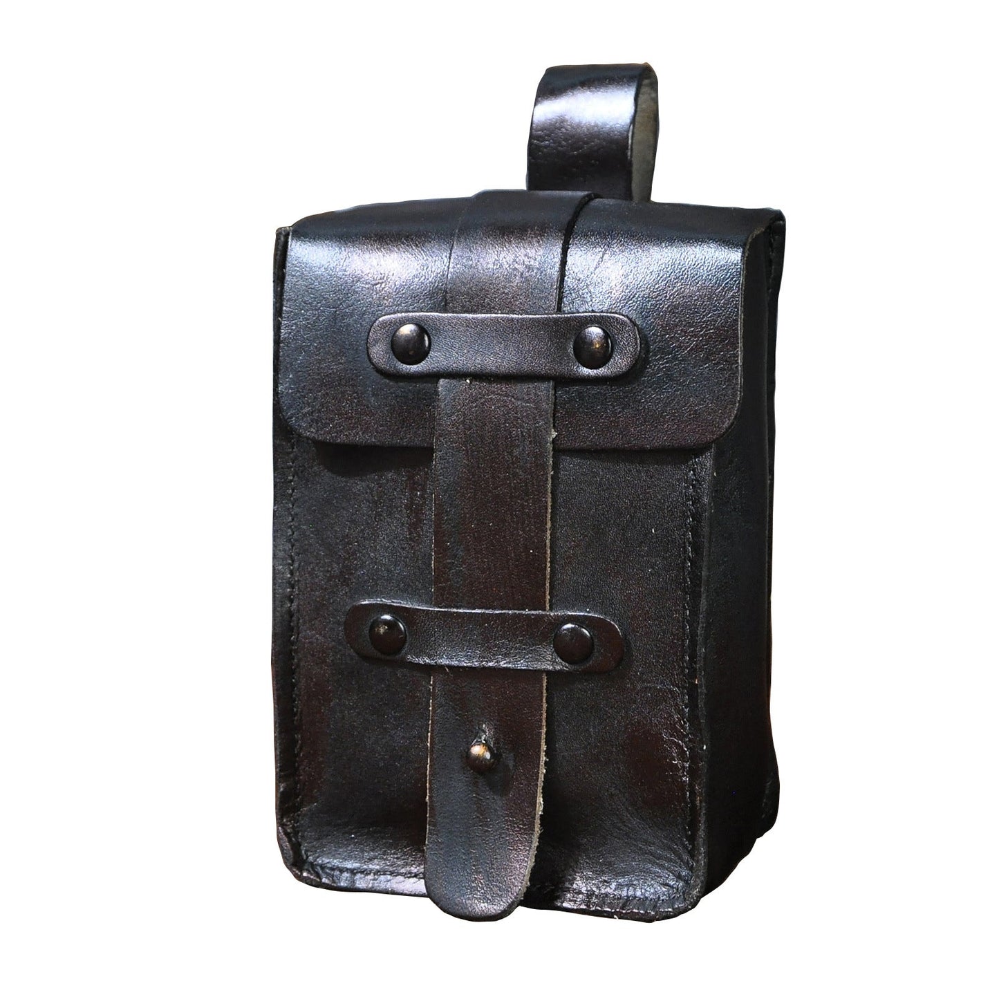 Men's Top Layer Crazy Horse Skin Cowhide Trendy Men's Chest Bags