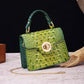Women's Portable Retro Brahmin Crocodile Pattern Crossbody Bags