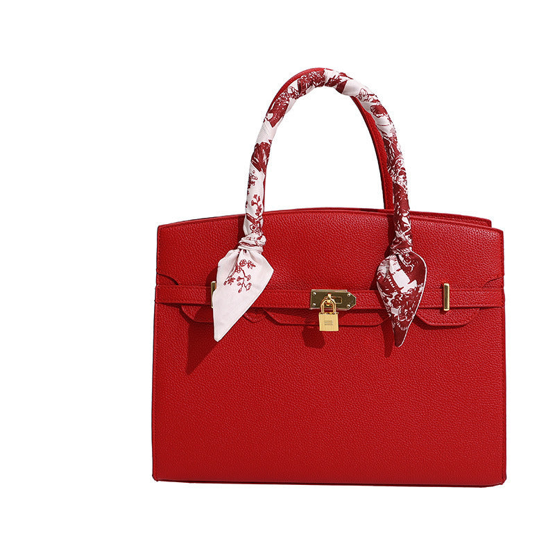 Women's Kelly Large Capacity Silk Scarf Popular Tote Bags