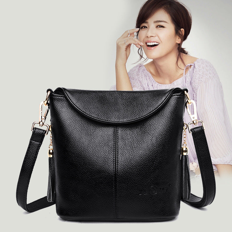 Women's High-grade Large Capacity Soft Leather Shoulder Bags
