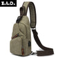 Men's Unique Versatile Elegant Vintage Canvas Men's Chest Bags