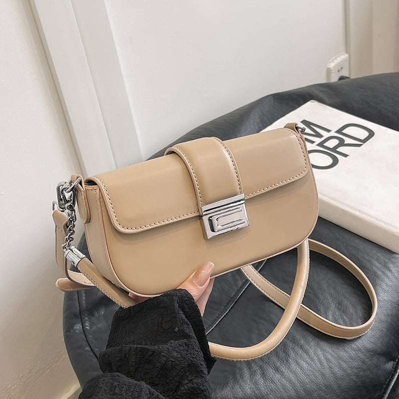 Women's Korean Fashion High Sense Underarm Chain Small Square Bags