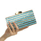 Women's Stylish Dinner Oval Acrylic Chain Evening Bags