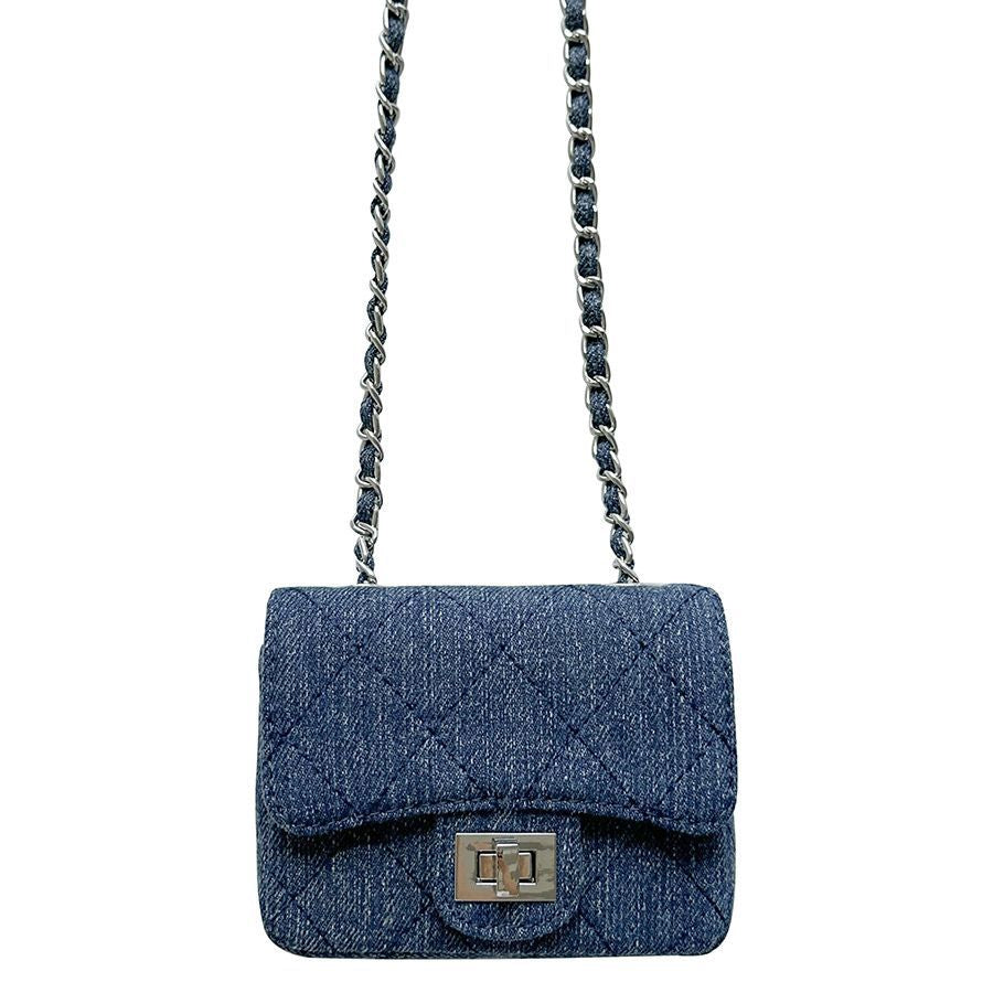 Women's Flip Chain Diamond Pattern Advanced Embroidery Thread Crossbody Bags